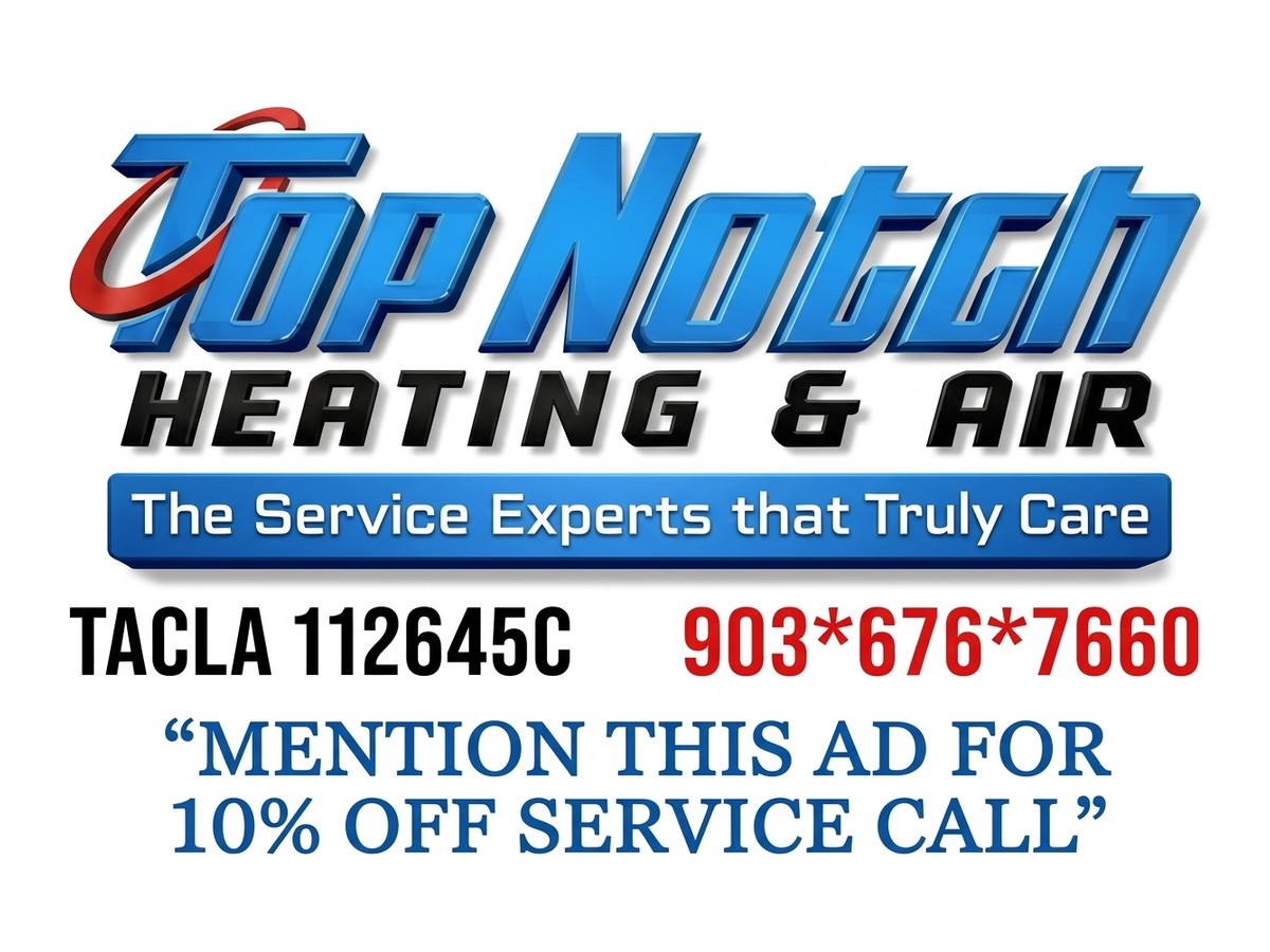 Top Notch Heating & Air ad artwork